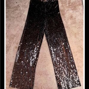 Silver Sequence Shiny Club Pants